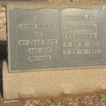 FERREIRA Wilhelmina 1921-1962