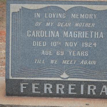 FERREIRA Carolina Magrietha -1924
