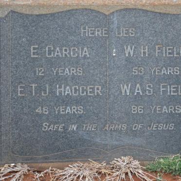 FIELD W.A.S. :: FIELD W.H. :: HAGGER E.T.J :: GARCIA E.