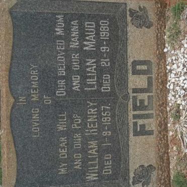 FIELD William Henry -1957 &amp; Lilian Maud -1980