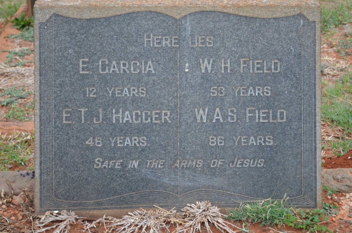 FIELD W.A.S. :: FIELD W.H. :: HAGGER E.T.J :: GARCIA E.