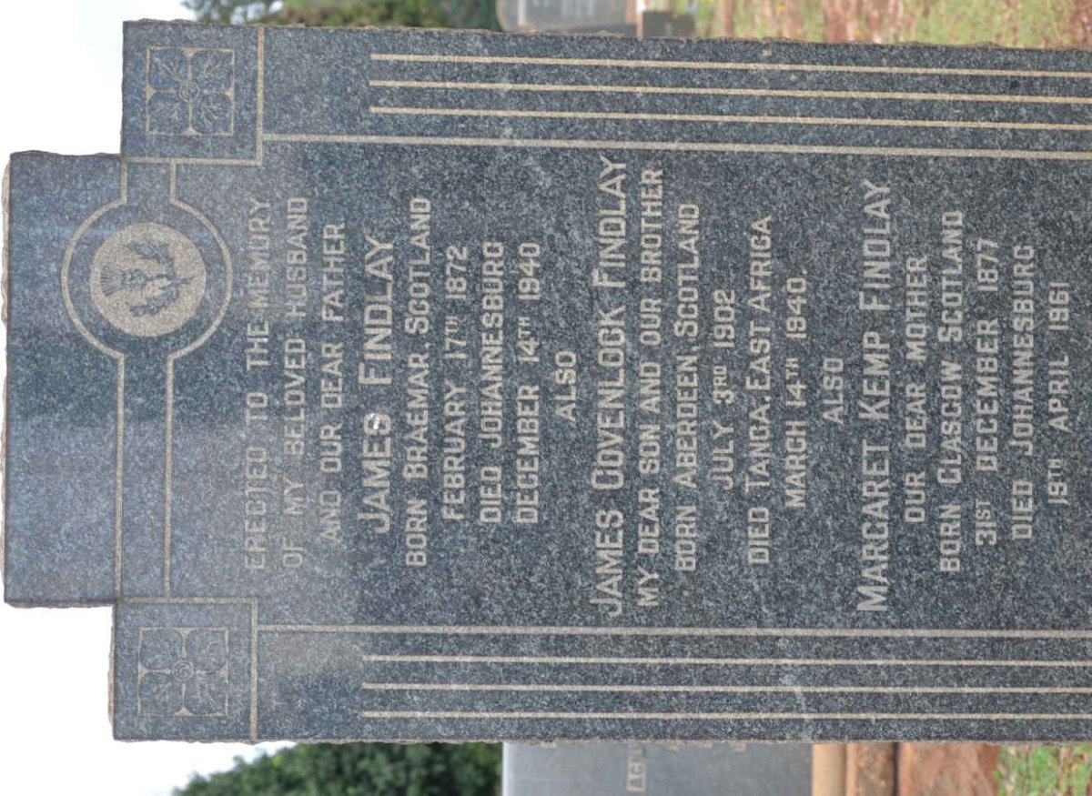 FINDLAY James 1872-1940 &amp; Margaret Kemp 1877-1961 :: FINDLAY James Covenlock 1902-1940