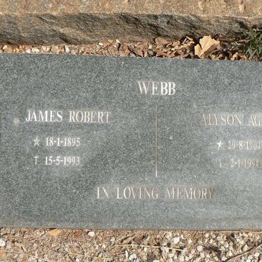 WEBB James Robert 1895-1993 &amp; Alyson Agnes 1904-1994