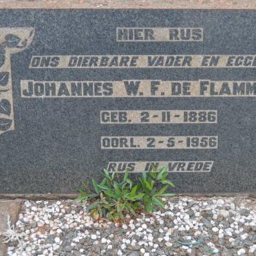 FLAMMINGH Johannes W.F., de 1886-1956