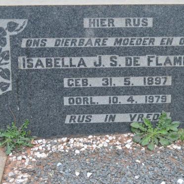 FLAMINGH Isabella J.S., de 1897-1979