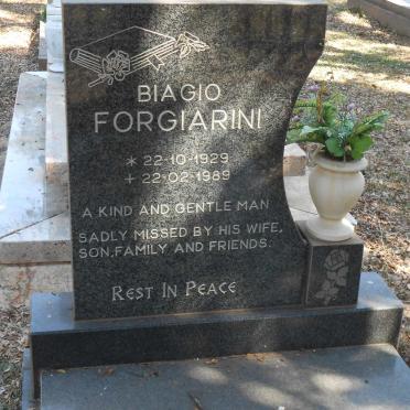 FORGIARINI Biagio 1929-1989
