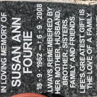FOURIE Susan Ann 1962-2008