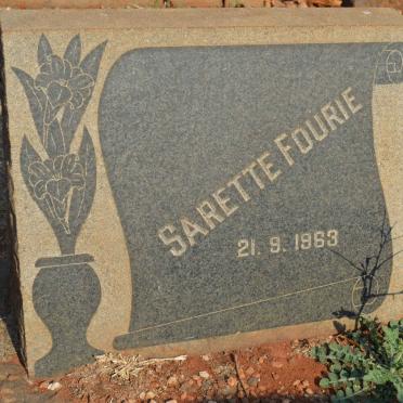 FOURIE Sarette -1963