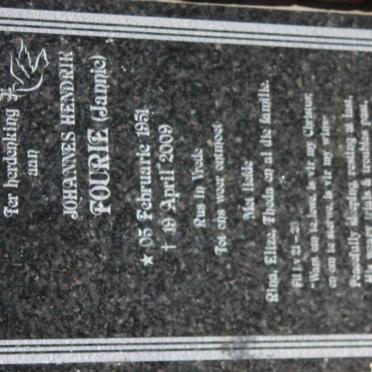 FOURIE Johannes Hendrik 1951-2009