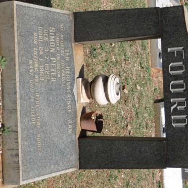 FOORD Simon Peter 1923-1969