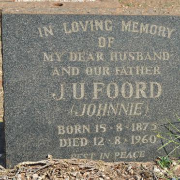 FOORD J.U. 1875-1960