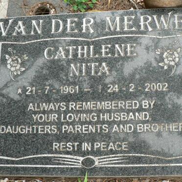 MERWE Cathlene Nita, van der 1961-2002