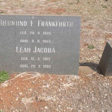 FRANKFURTH Siegmund F. 1905-1965 &amp; Leah Jacoba 1913-1993