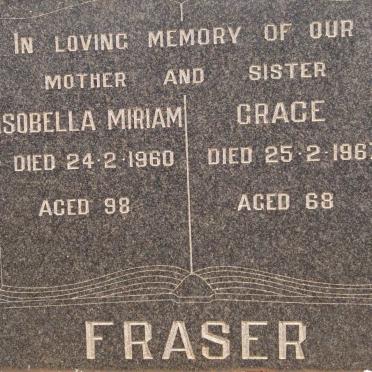 FRASER Isobella Miriam -1960 :: FRASER Grace -1967
