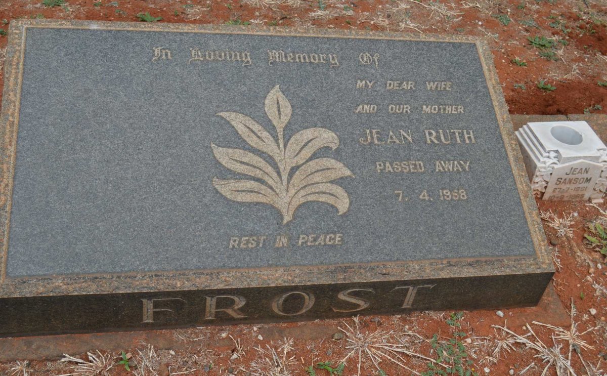FROST Jean Ruth -1958