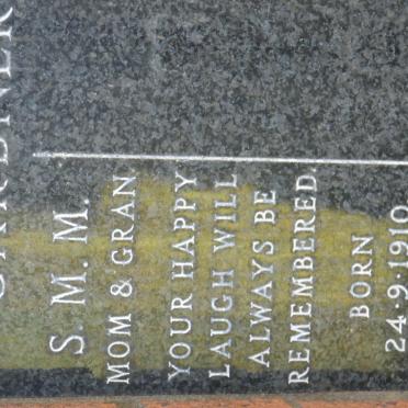 GARDNER S.M.M. 1910-1983