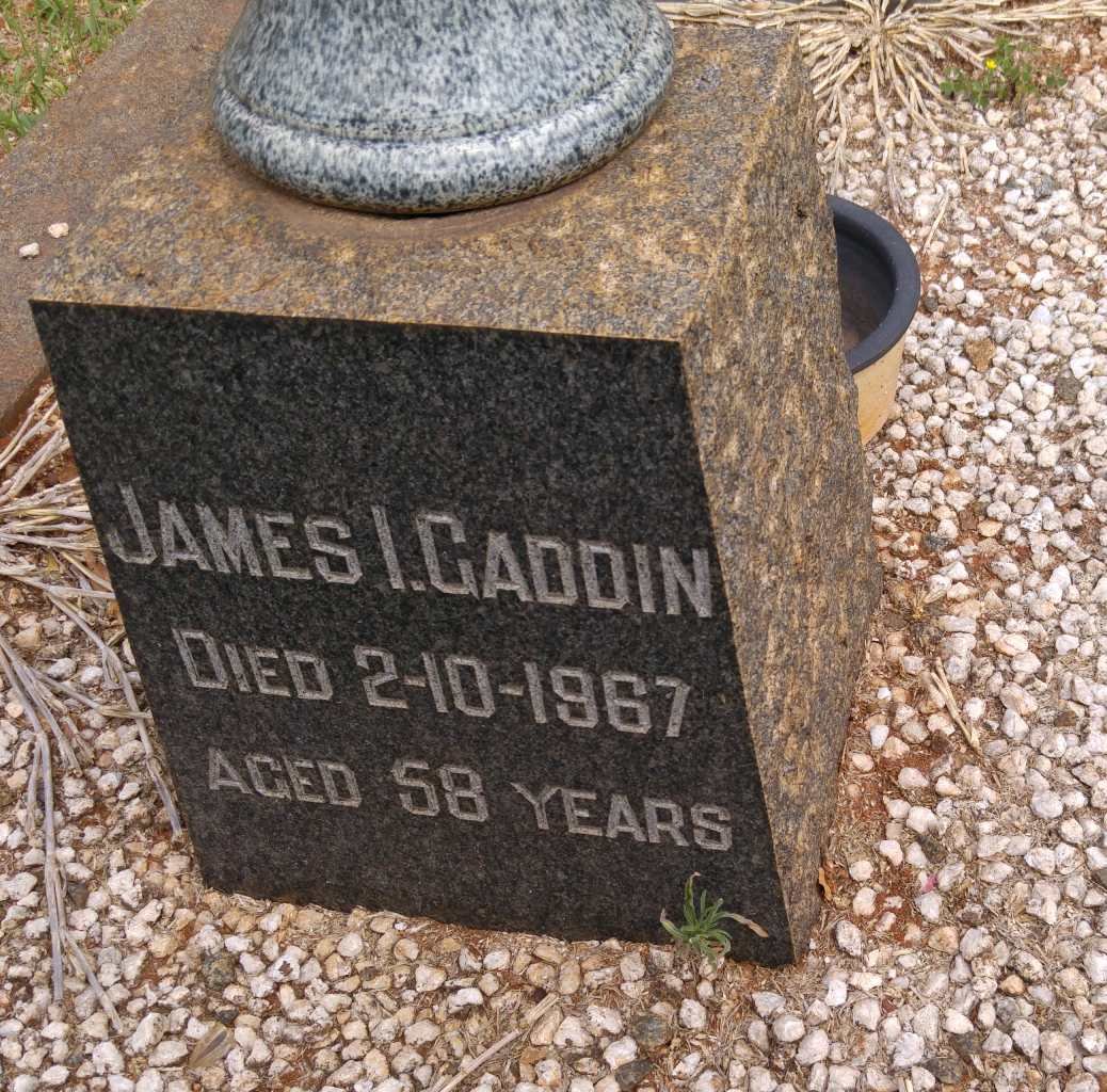 GADDIN James I. -1967