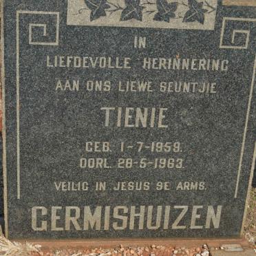 GERMISHUIZEN Tienie 1959-1963