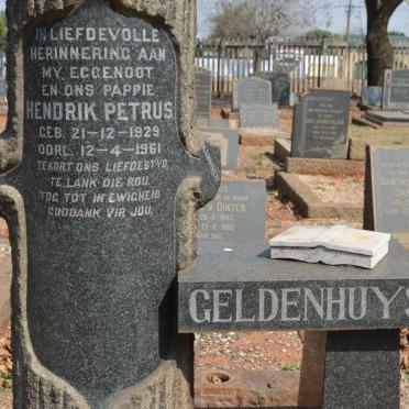 GELDENHUYS Hendrik Petrus 1929-1961