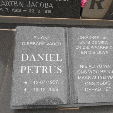 GERBER Hendrik Christoffel Jacobus 1923-1988 & Martha Jacoba 1926-1991 :: GERBER David Schalk 1951-1972 :: GERBER Daniel Petrus 1957-2006