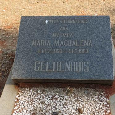 GELDENHUIS Maria Magdalena 1963-1963