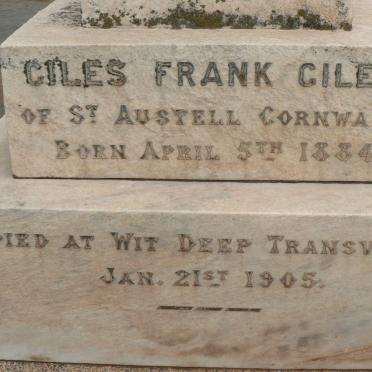 GILES Frank 1884-1905