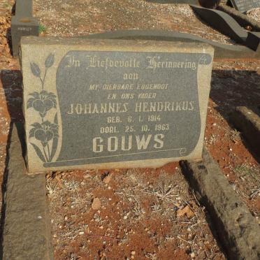 GOUWS Johannes Hendrikus 1914-1963