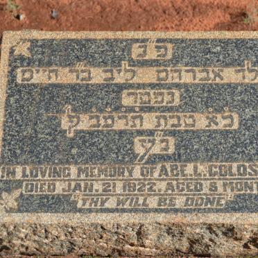 GOLDSMITH Abe L. -1922