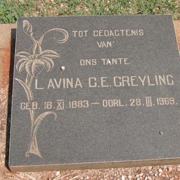GREYLING Lavina C.E. 1883-1969