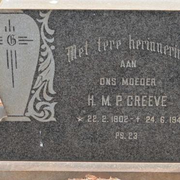 GREEVE H.M.P. 1902-1946