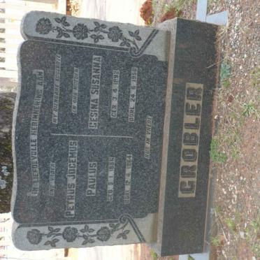 GROBLER Petrus Jogemus Paulus 1886-1964 &amp; Gesina Susanna 1892-1950