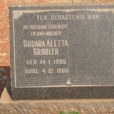GROBLER Susara Aletta 1906-1965