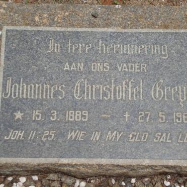 GREYLING Johannes Christoffel 1889-1965