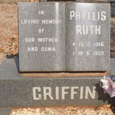 GRIFFEN Phyllis Ruth 1916-1980