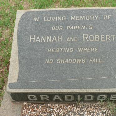 GRADIDGE Robert &amp; Hannah