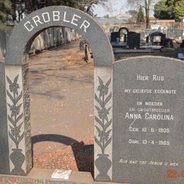 GROBLER Anna Carolina 1905-1965
