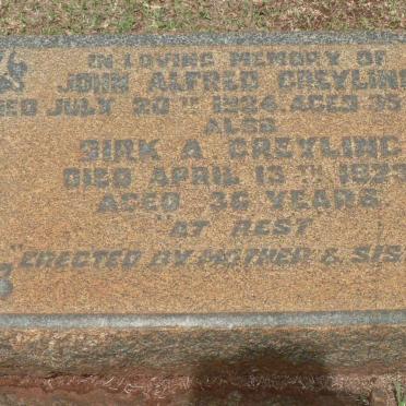 GREYLING John Alfred -1924 :: GREYLING Dirk A. -1923