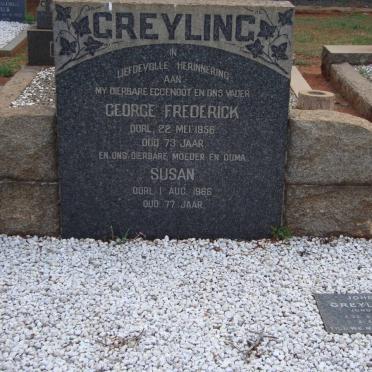 GREYLING John 1913-1996 :: GREYLING George Frederick -1956 &amp; Susan -1966