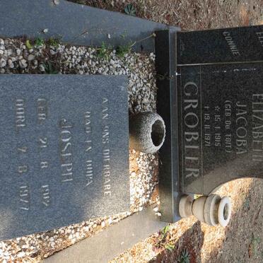 GROBLER Joseph 1912-1977 &amp; Elizabeth Jacoba DU TOIT 1915-1971