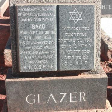 GLAZER Isaac -1956
