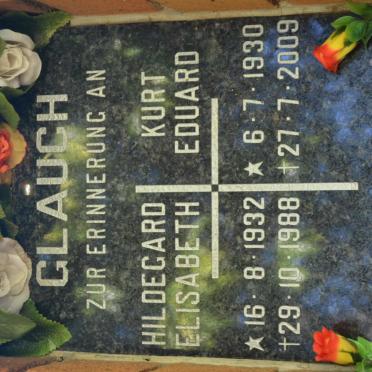GLAUCH Kurt Eduard 1930-2009 &amp; Hildegard Elisabeth 1932-1988