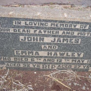 HAWLEY John James -1919 &amp; Emma -1919