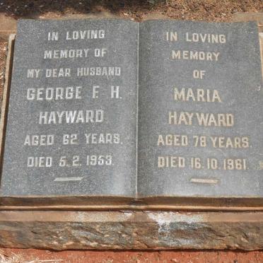 HAYWARD George F.H. -1953 &amp; Maria -1961