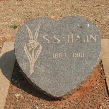 HAHN S.S. 1884-1961