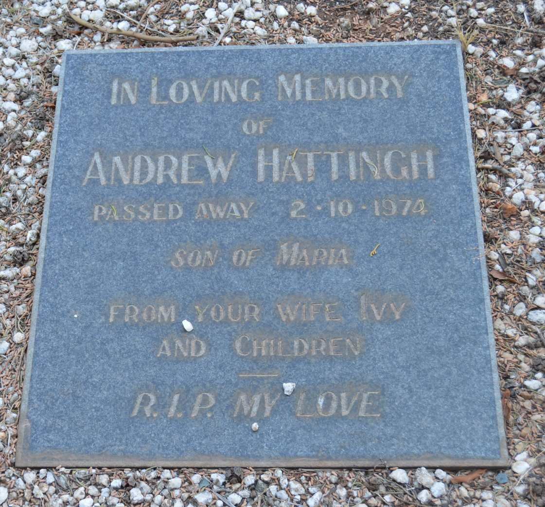 HATTINGH Andrew -1974