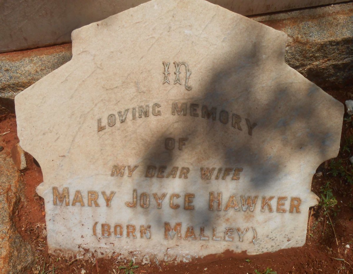 HAWKER Mary Joyce nee MALLEY 1902-1925