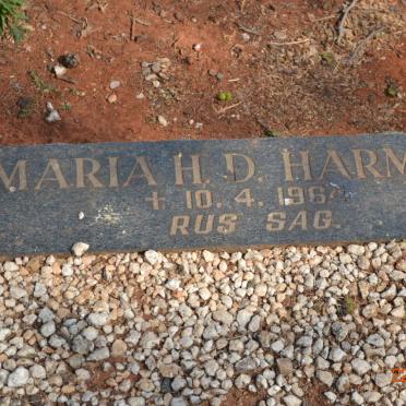 HARMSE Maria H.D. -1964