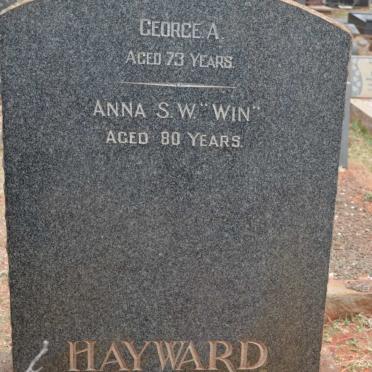 HAYWARD George A. &amp; Anna S.W.