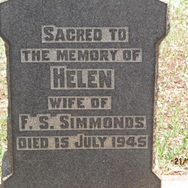 SIMMONDS Helen -1945