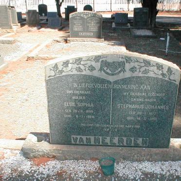 HEERDEN Stephanus Johannes, van 1877-1950 &amp; Elsie Sophia 1889-1968